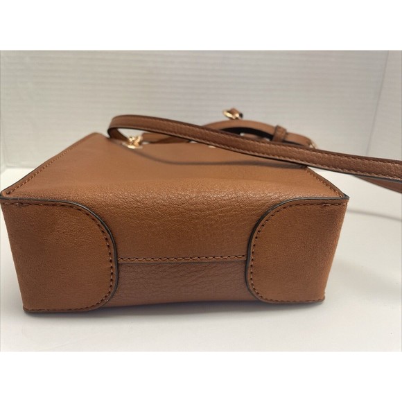 LC Lauren Conrad Kylie Chain Crossbody Bag Saddle Color With  Adjustable Straps - Picture 9 of 12